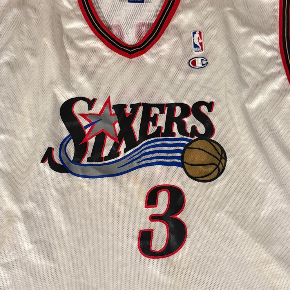 Authentic Champion Sixers Iverson Jersey #3